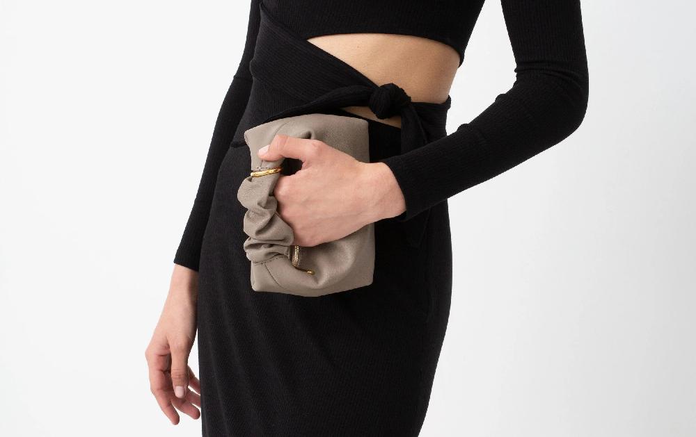 Subella London GIGI Leather Tote Smoke Grey