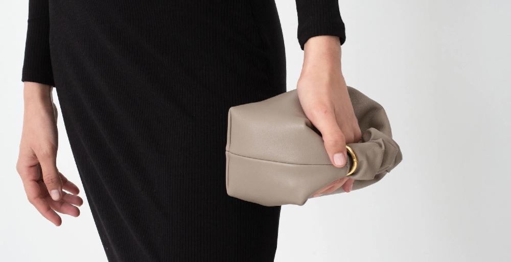 subella london GIGI Leather Tote Smoke Grey