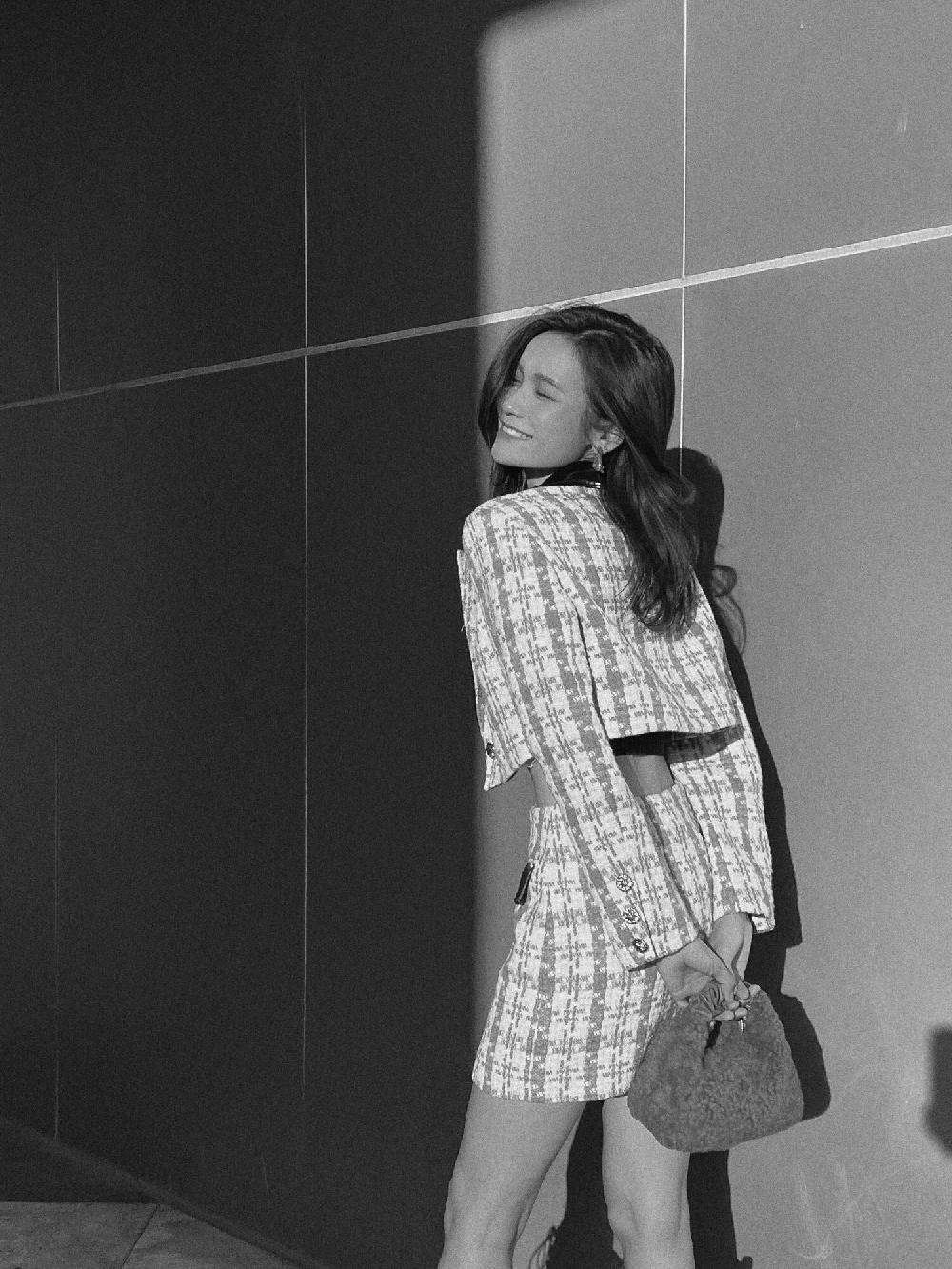 Subella London GIGI Shearling Fur Tote In Blue