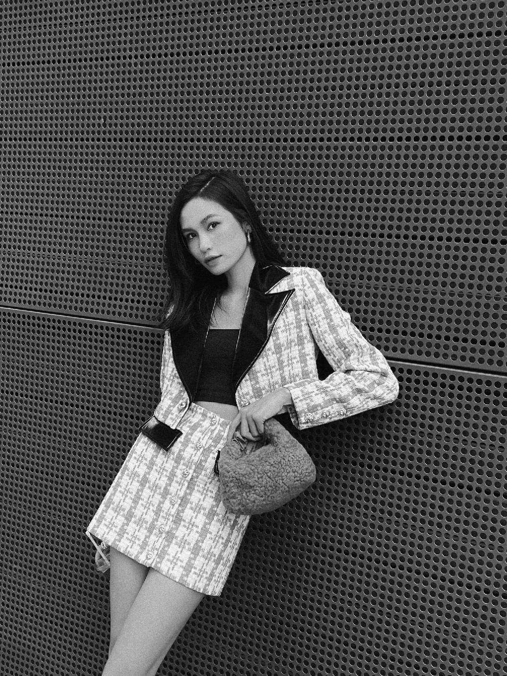 Subella London GIGI Shearling Fur Tote In Pink