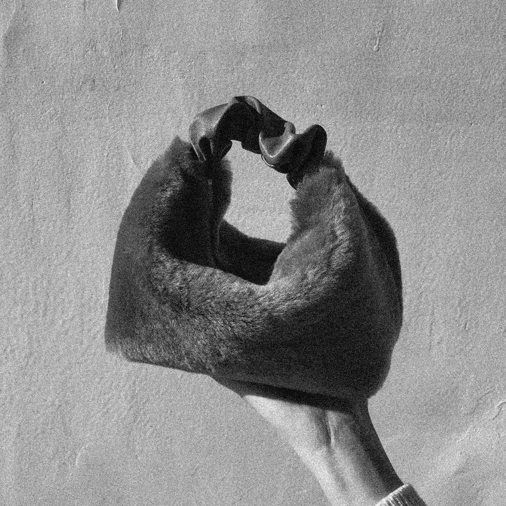 Subella London GIGI Shearling Fur Tote In Yellow