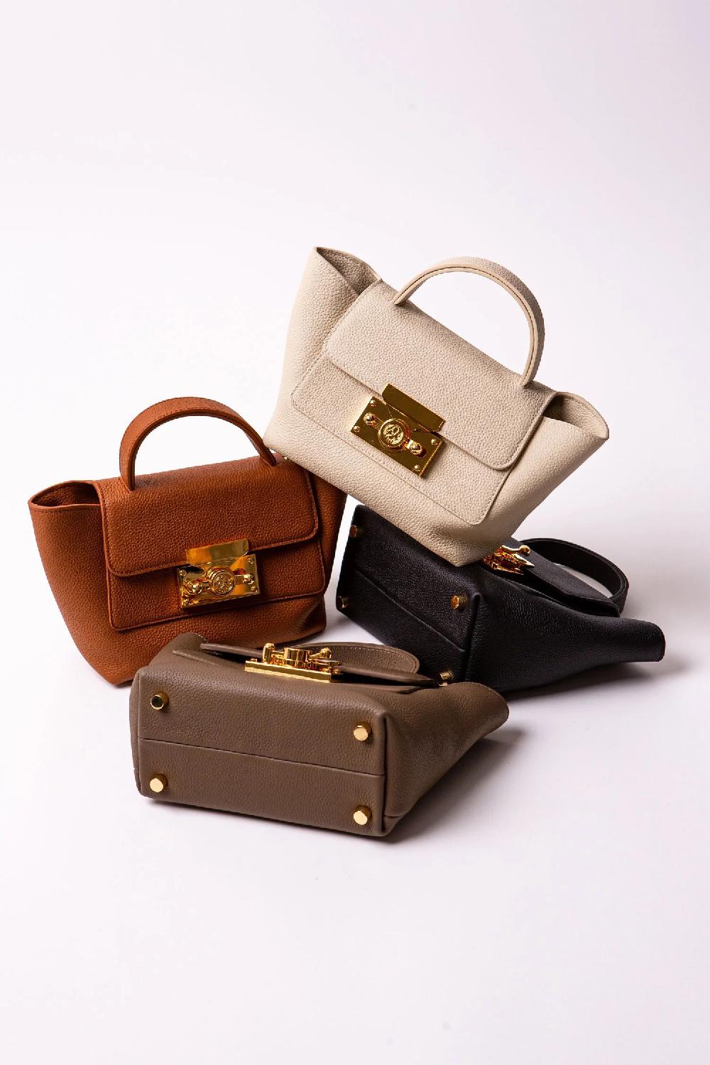 Subella London Ginger Tote In Tan Leather