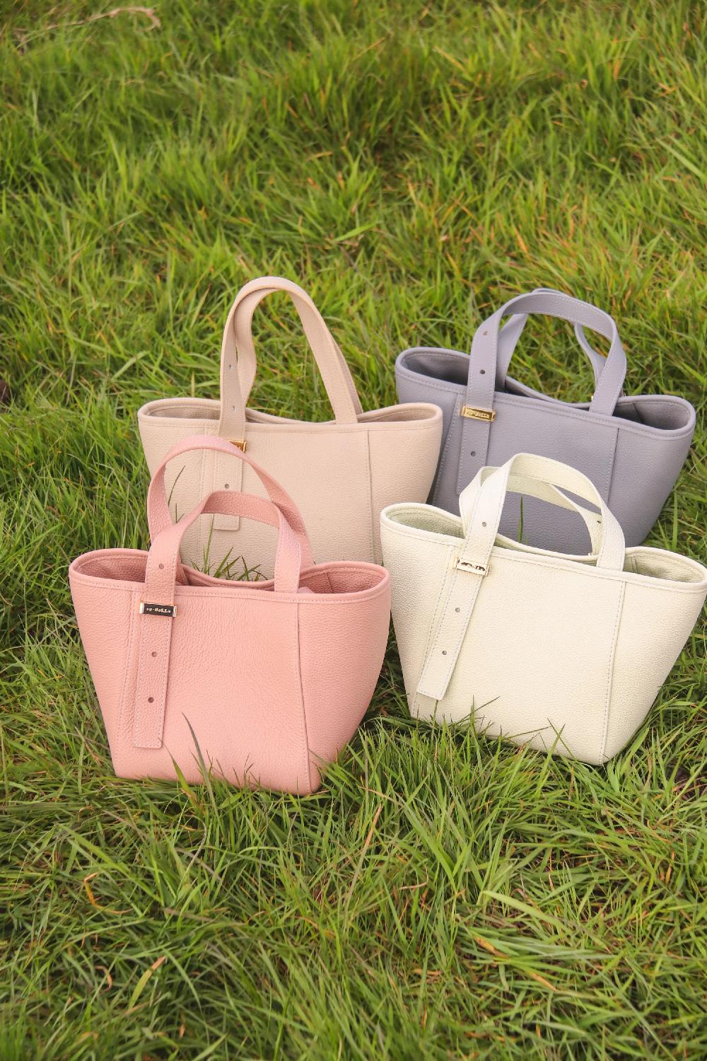 Subella London Grace 3 Way Bucket In Cream Leather
