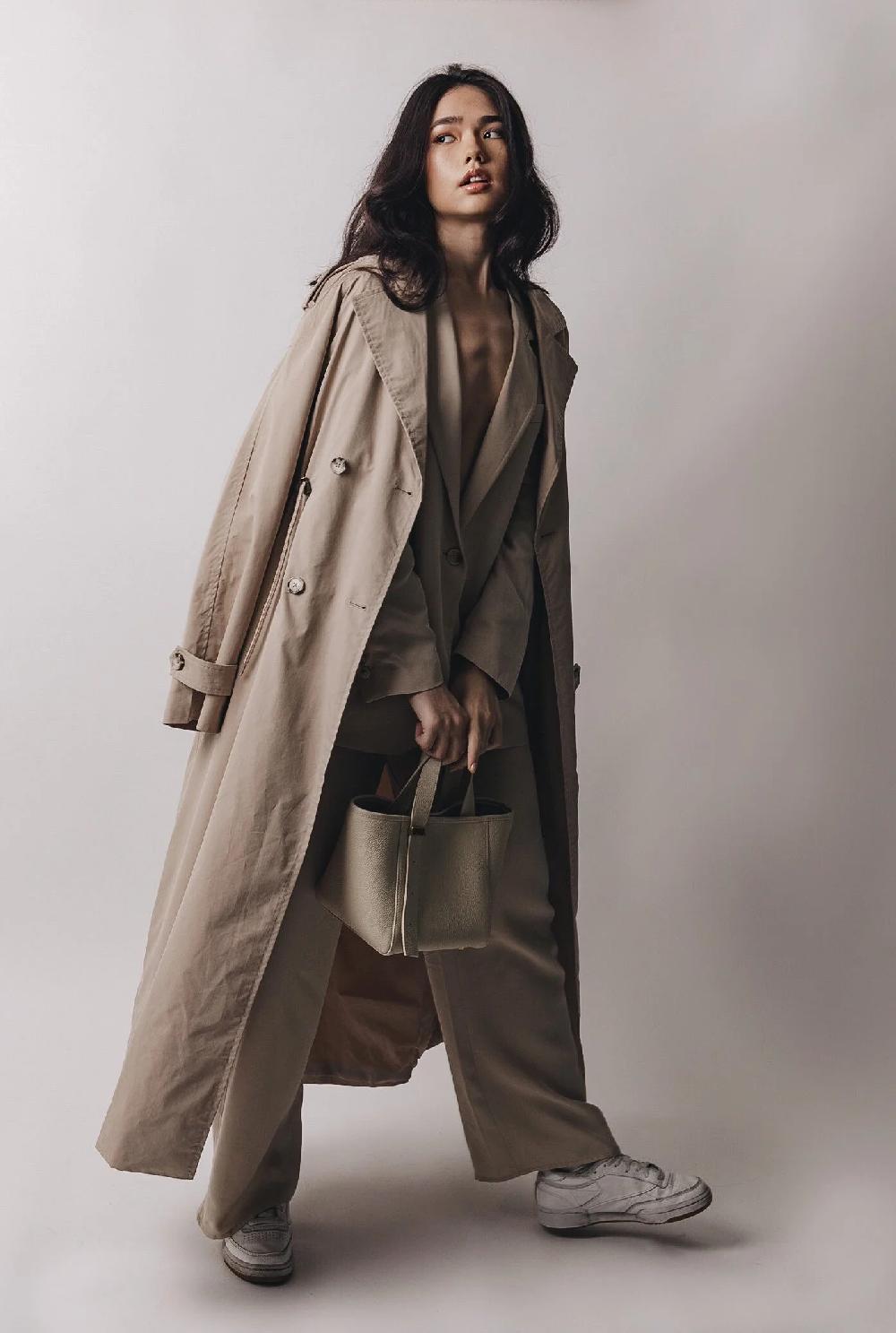 Subella London Grace 3 Way Bucket In Cream Leather