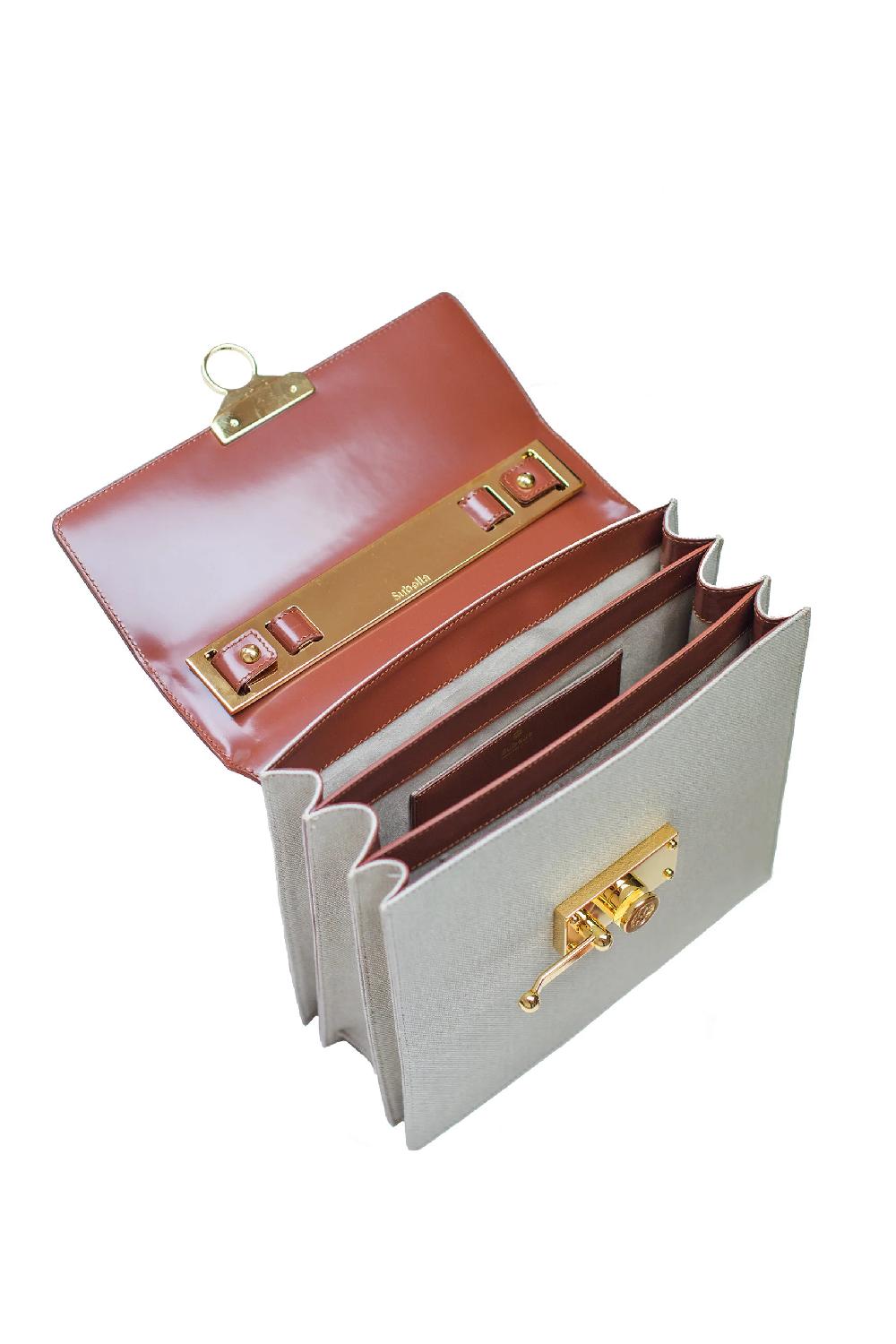 Subella London Silvy Backpack • Tan & Canvas