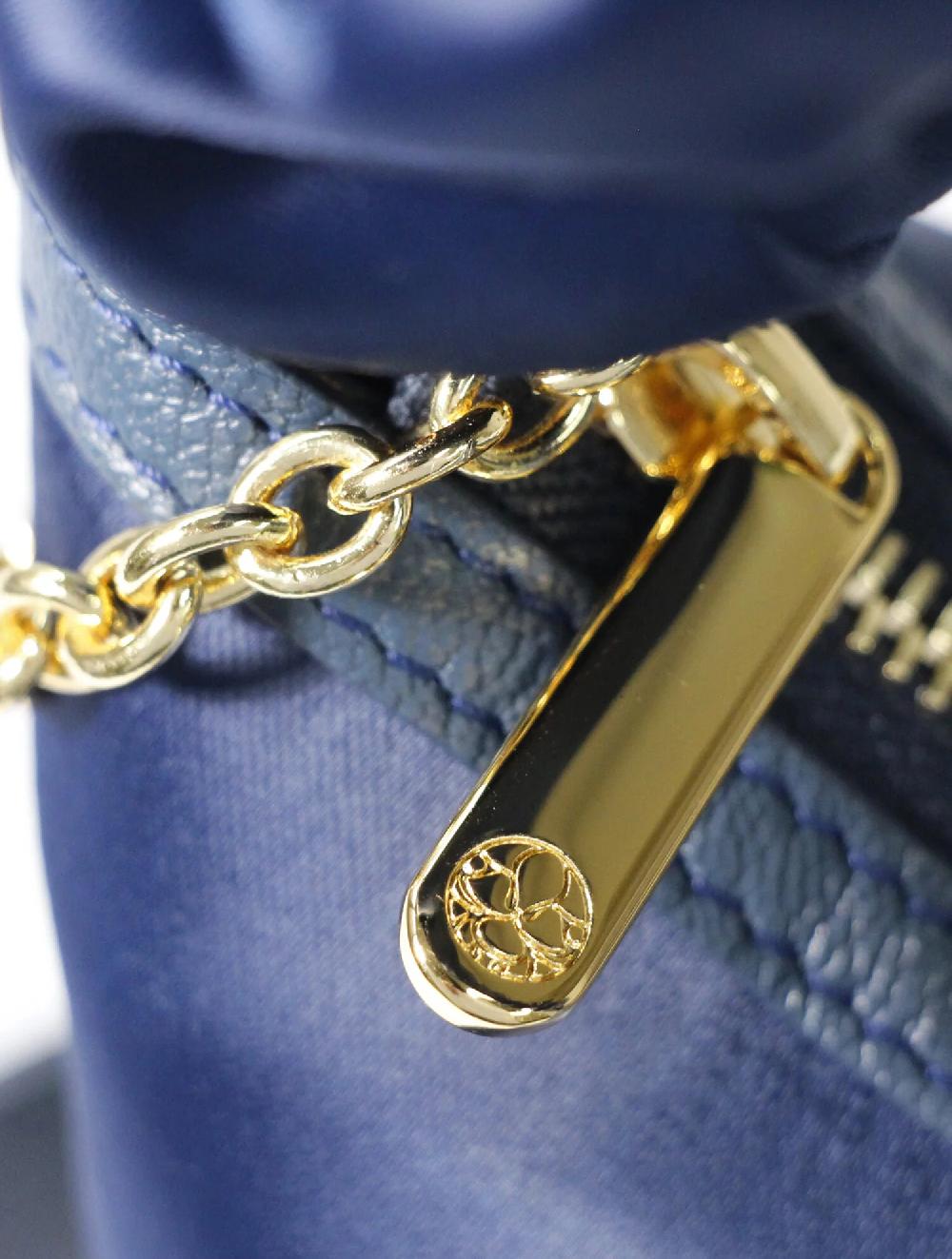 Subella London Sisi Midnight Blue Scrunchie Tote