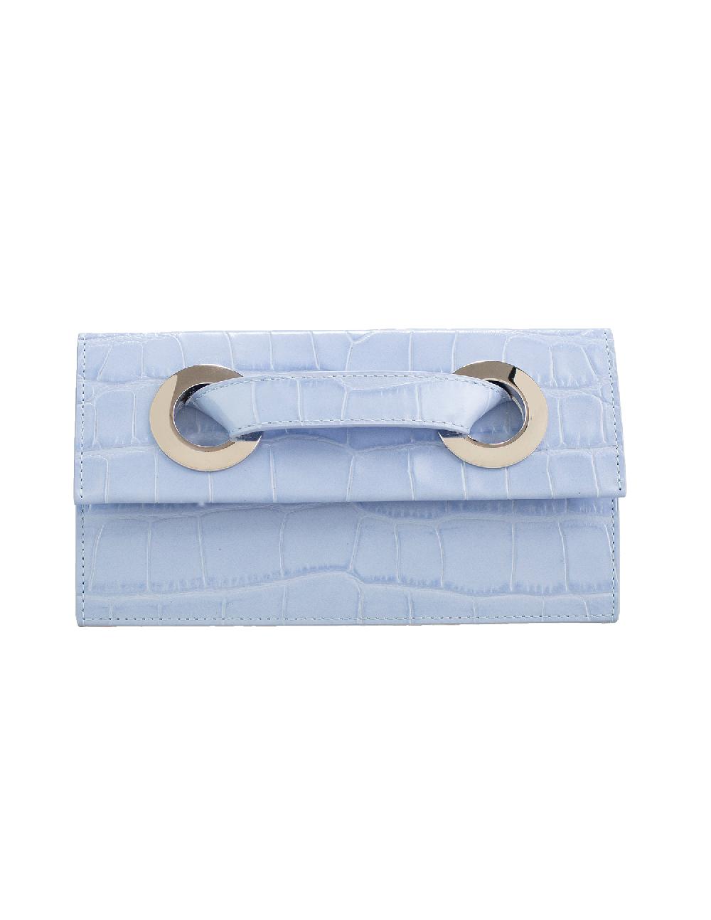 subella london Tito • Pastel Blue Croc & Silver