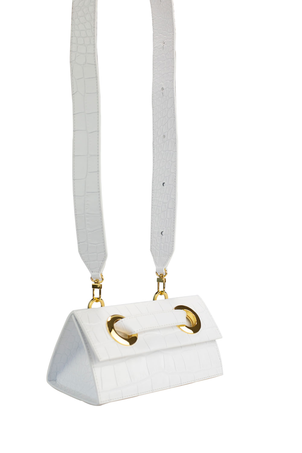 Subella London Tito • White Croc & Gold