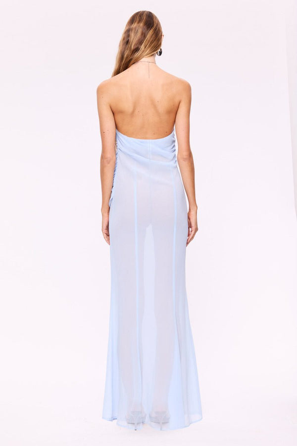 Suboo Annalese Draped Gown-Ice Blue
