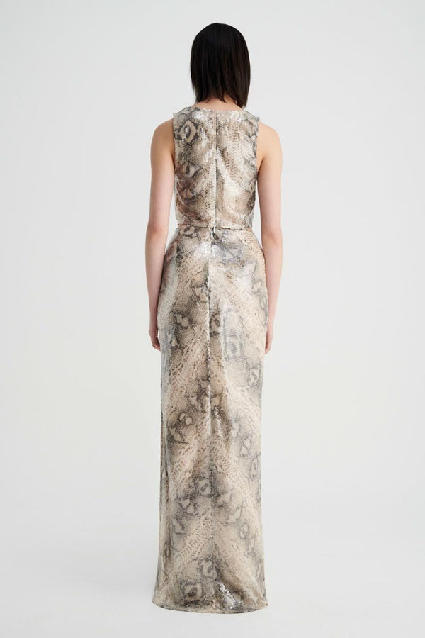 Suboo Aquarius Cowl Neck Crop Top