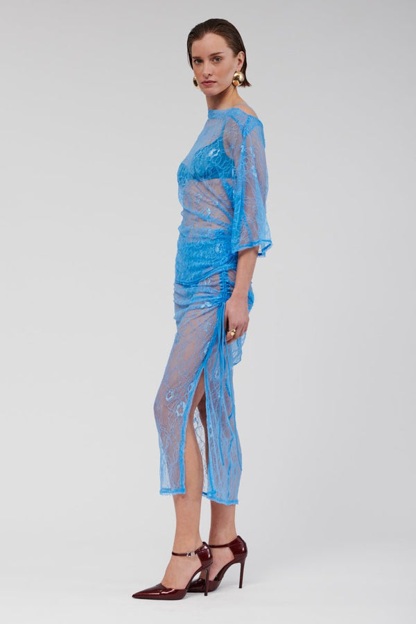 Suboo Benny Ruched Side Midi Skirt