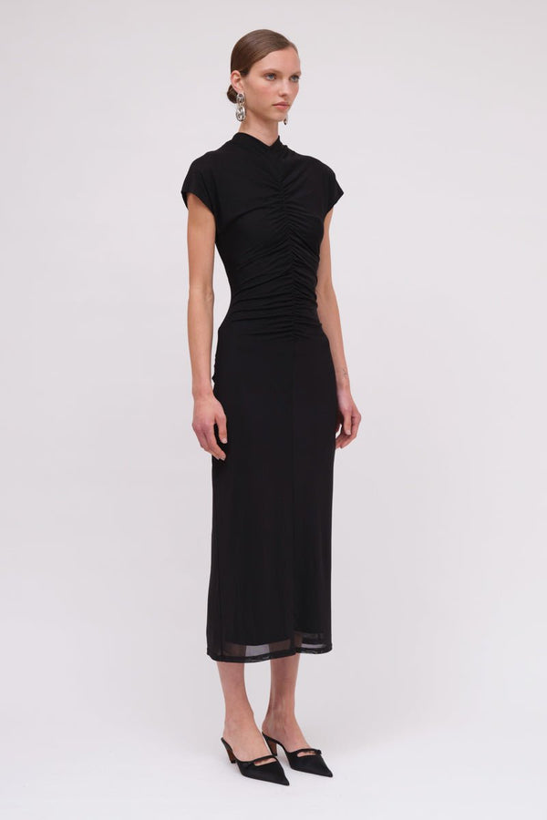 Suboo Christy Mesh Cap Sleeve Dress