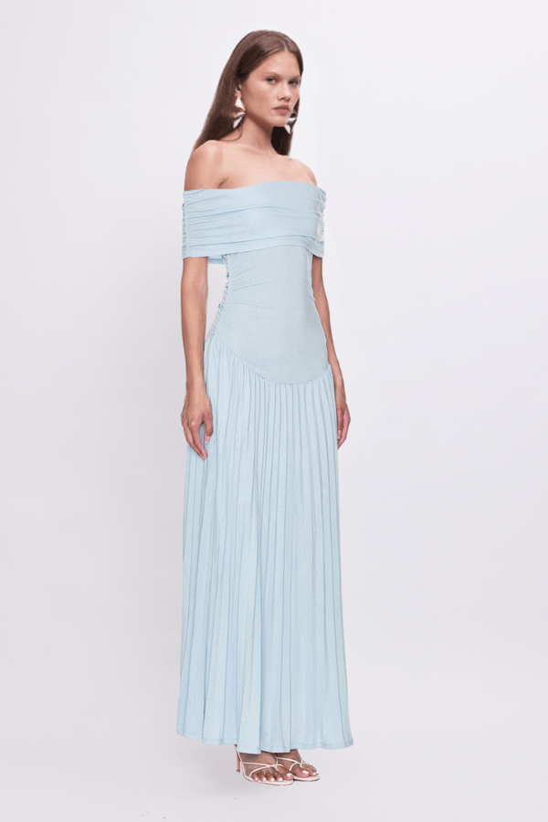 Suboo Christy Mesh Sheer Skirt Dress - Sky Blue