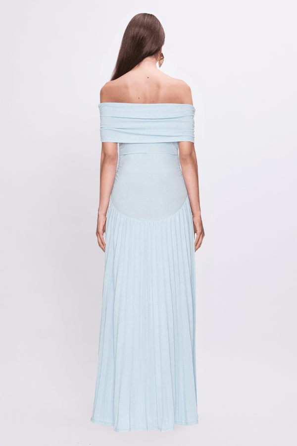 Suboo Christy Mesh Sheer Skirt Dress - Sky Blue