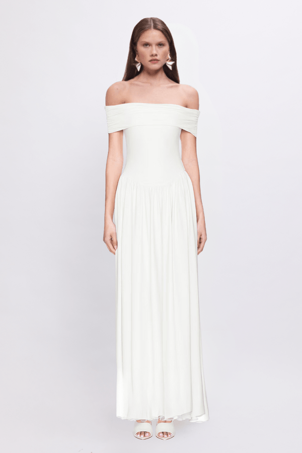 suboo Christy Mesh Sheer Skirt Dress - White