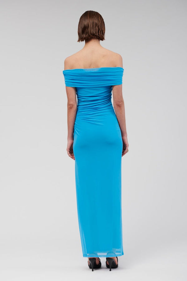 Suboo Christy Off Shoulder Maxi Dress - Blue