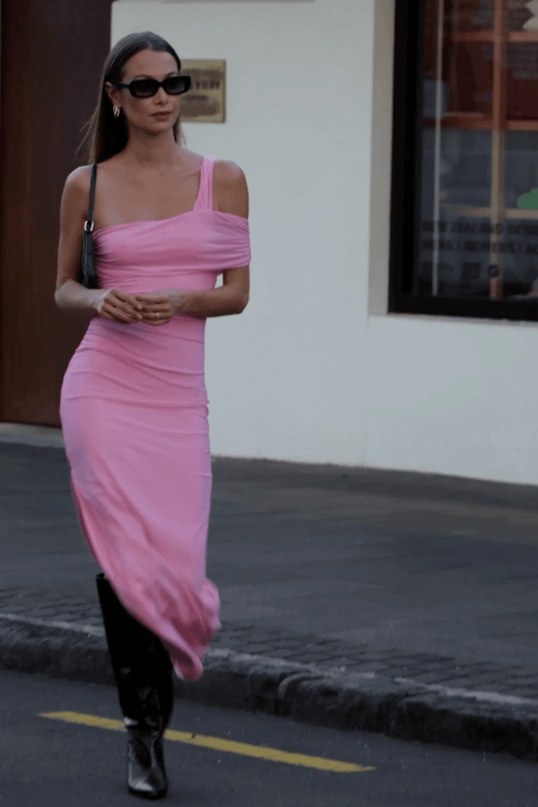 Suboo Christy Pink Off Shoulder Maxi - Pink