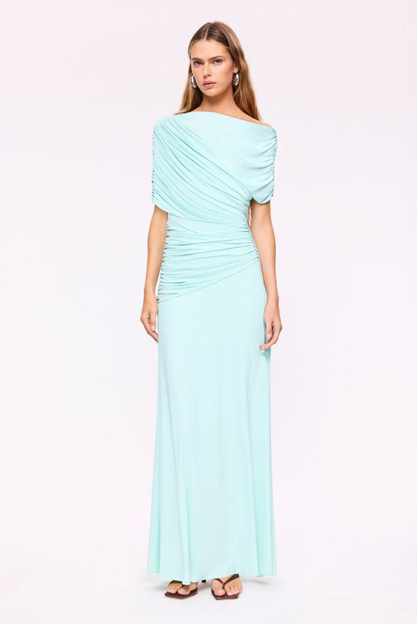 suboo Emily Draped Ruched Maxi Dress