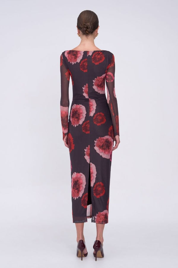 Suboo Frida Ruched Front Long Sleeve Maxi Dress