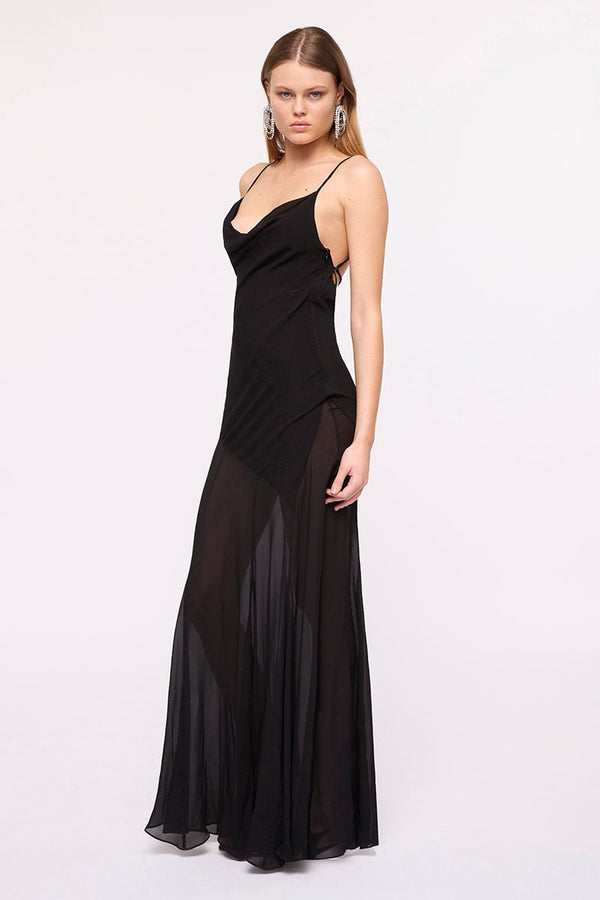 Suboo Gigi Flowy Maxi Dress – Black