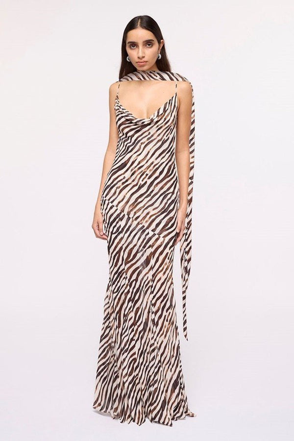 Suboo Gigi Zebra Maxi Dress