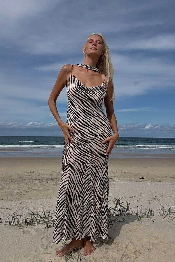 Suboo Gigi Zebra Maxi Dress