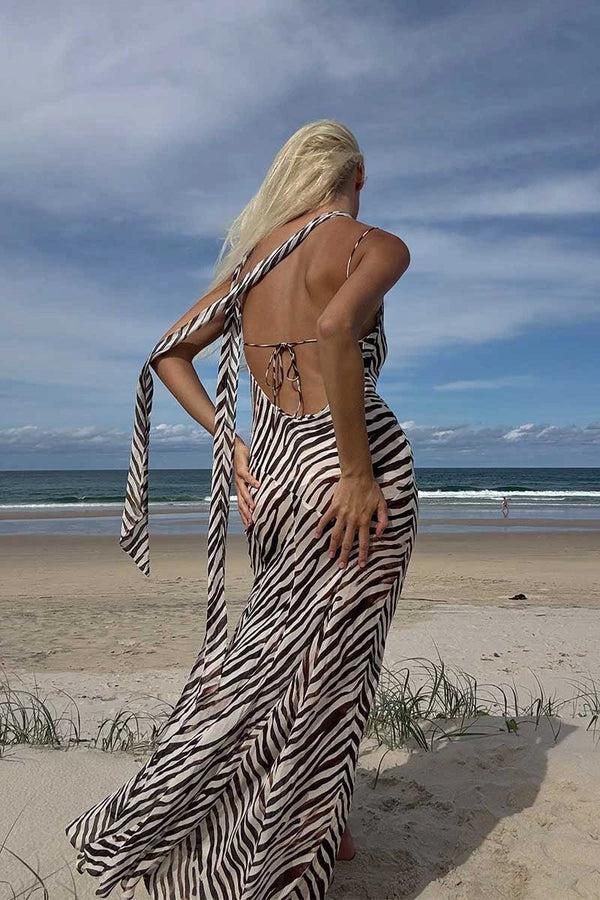 Suboo Gigi Zebra Maxi Dress