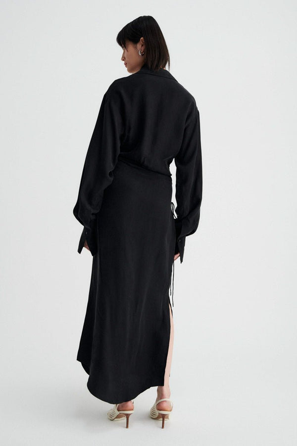 Suboo Halley Maxi Shirt Dress - Black