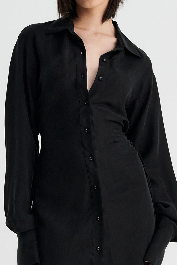 Suboo Halley Maxi Shirt Dress - Black
