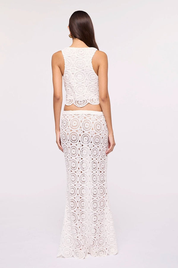 Suboo Heather Crochet Crop Top - Ivory