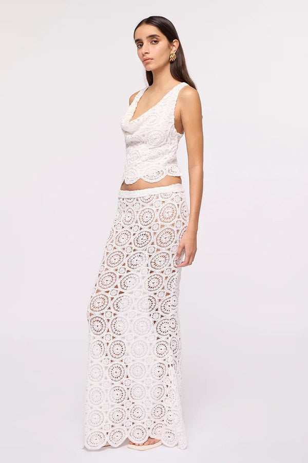 suboo Heather Maxi Skirt - Ivory