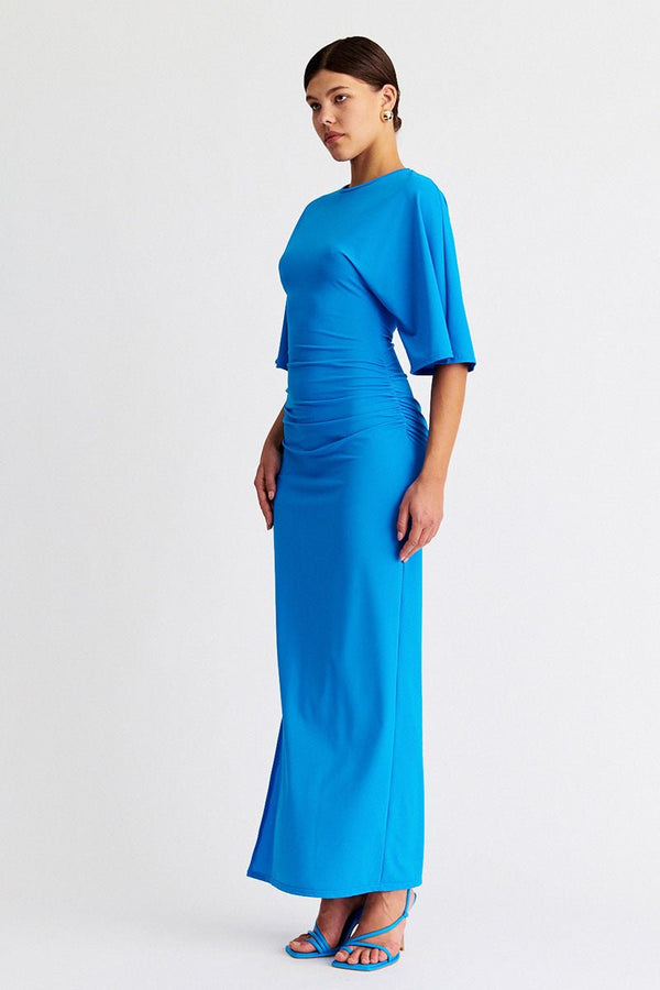 Suboo Ivy Cape Sleeve Maxi - Azure