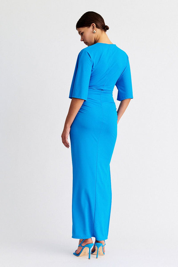 Suboo Ivy Cape Sleeve Maxi - Azure