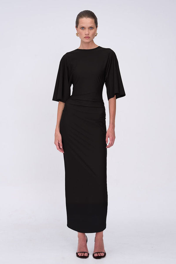 suboo Ivy Cape Sleeve Maxi - Black