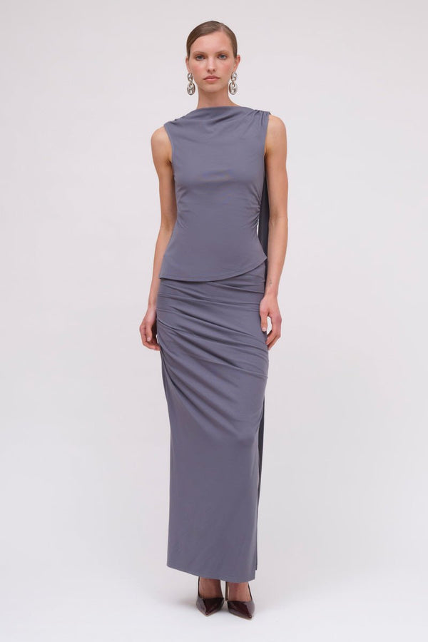 Suboo Jules Jersey Drape Scarf Top