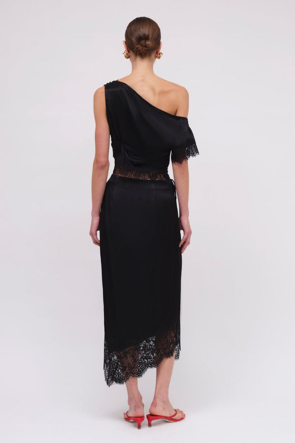 Suboo Lee Satin Lace Skirt
