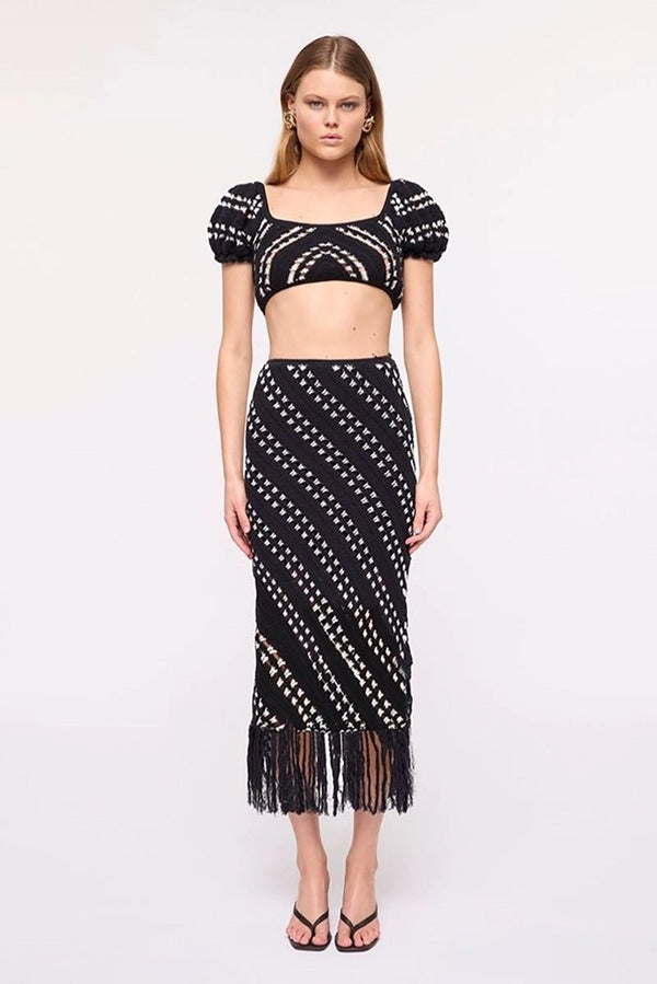 Suboo Lexi Crochet Midi Skirt
