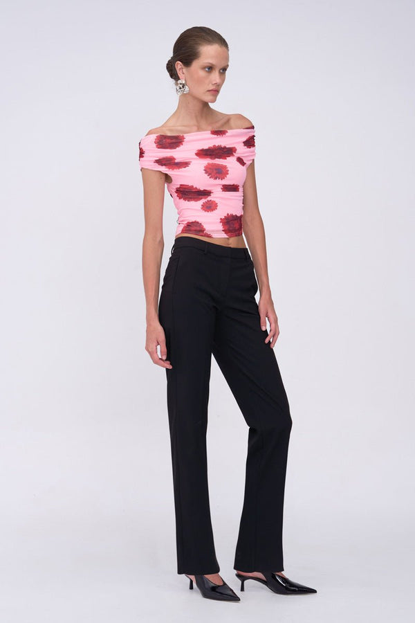 Suboo Luca Mesh Off Shoulder Top