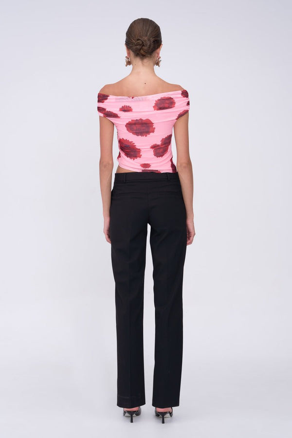 Suboo Luca Mesh Off Shoulder Top