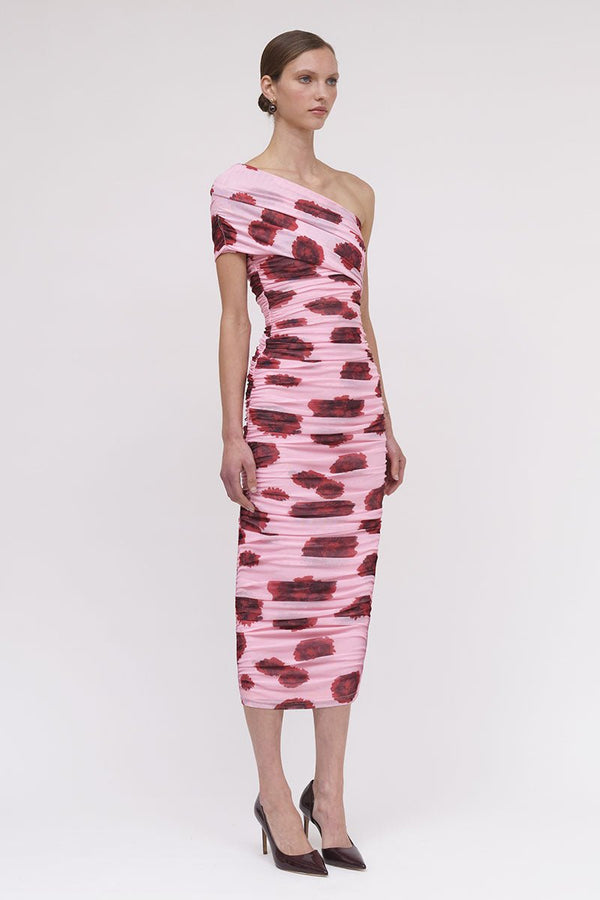 Suboo Luca Mesh One Shoulder Midi