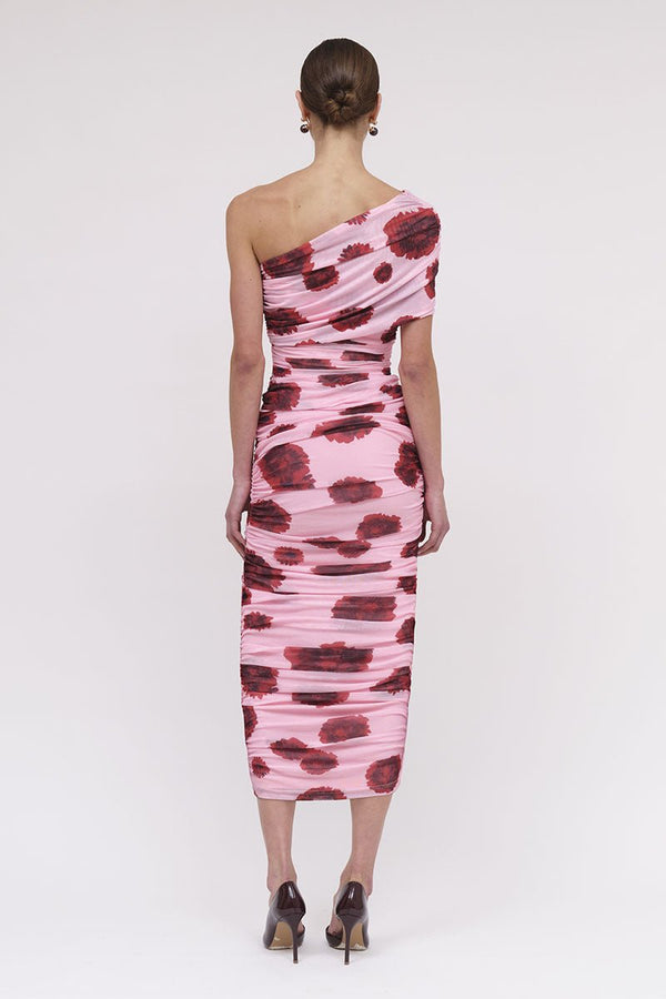 Suboo Luca Mesh One Shoulder Midi