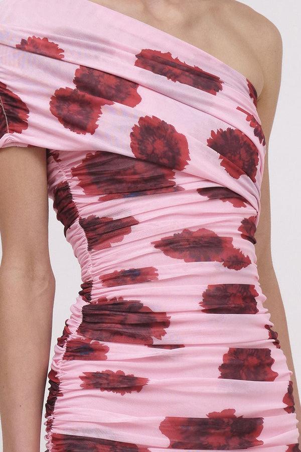 Suboo Luca Mesh One Shoulder Midi