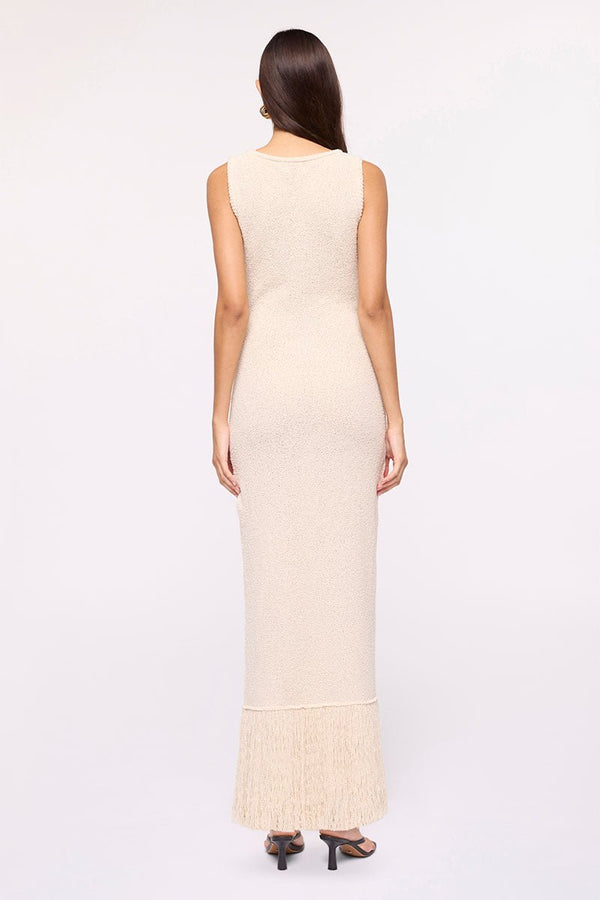Suboo Malta Fringe Knit Maxi Dress - Natural