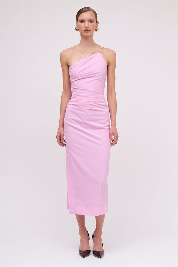suboo Montie One Shoulder Maxi Dress - Pink