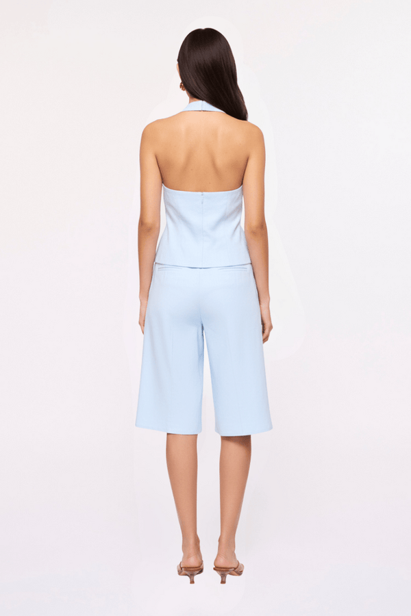 Suboo Nicole Linen Blend Halter Vest – Sky Blue