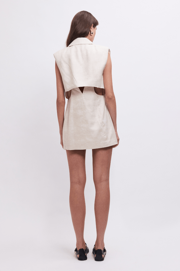 Suboo Nicole Sleeveless Blazer - Ecru