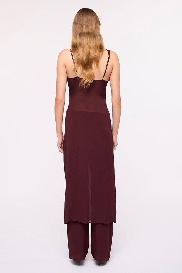 Suboo Olivia Midi Drape Overlay - Chocolate