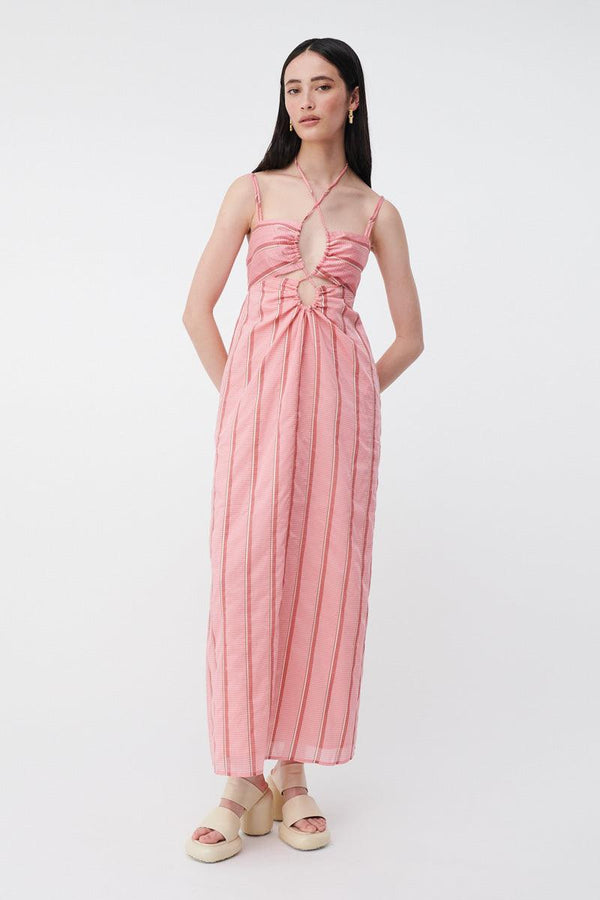 suboo Pablo Strappy Cutout Maxi Dress - Pink