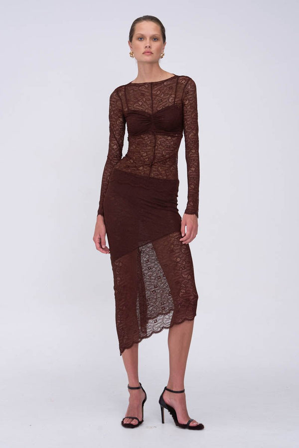 Suboo Paris Assymetric Midi Skirt