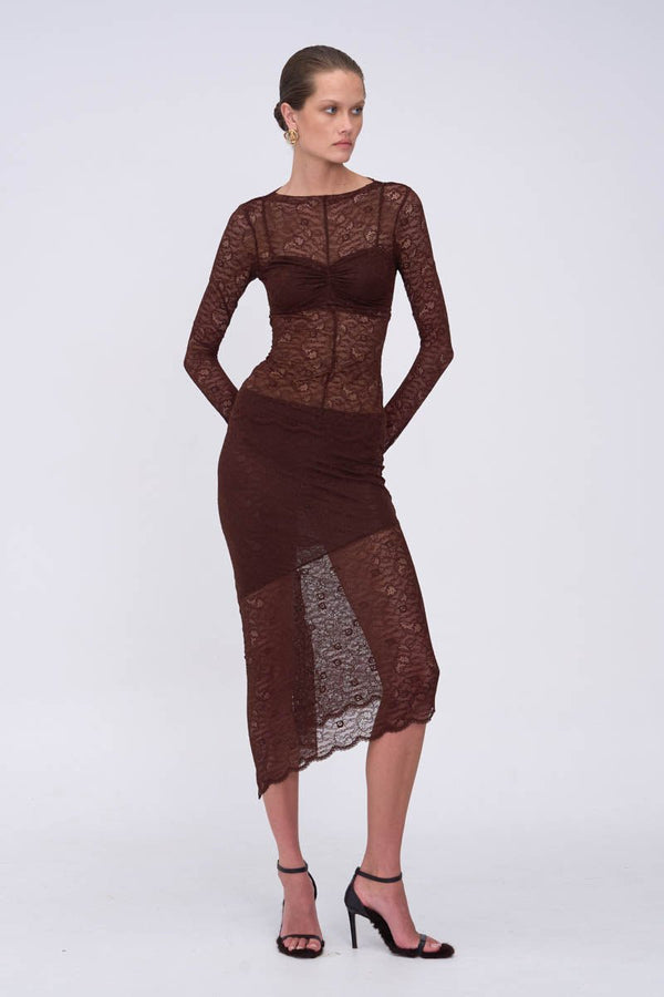 suboo Paris Assymetric Midi Skirt